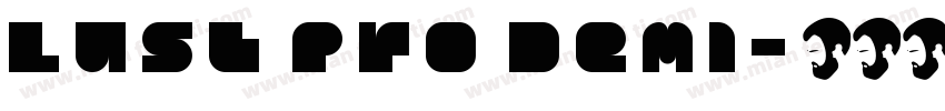 Lust Pro Demi字体转换